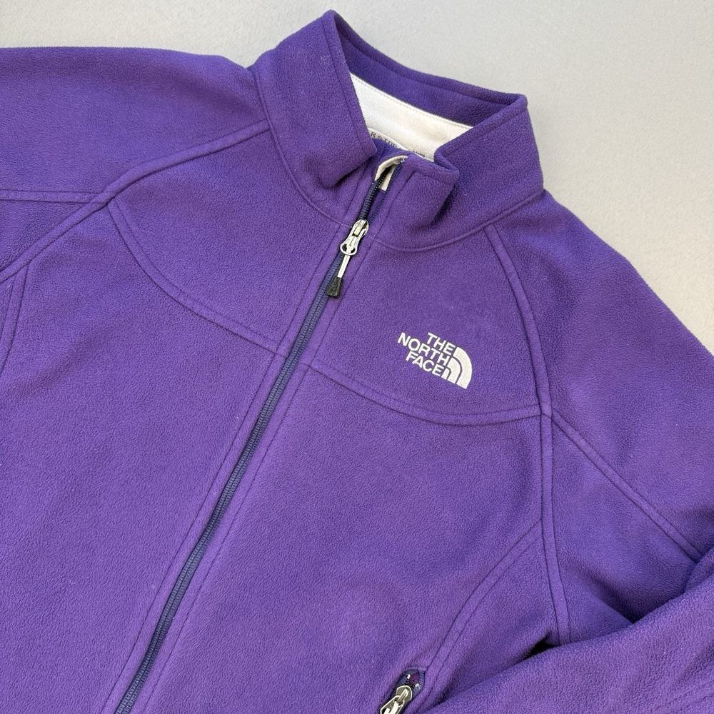 The North Face 100 Glacier FZ Fleece Womens RARE Royal Purple Size M